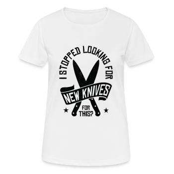Knifemaking Knife Making Bladesmith Smithing - Women's Breathable T-Shirt - white - Front - AI Model Female 172 dark (172cm)