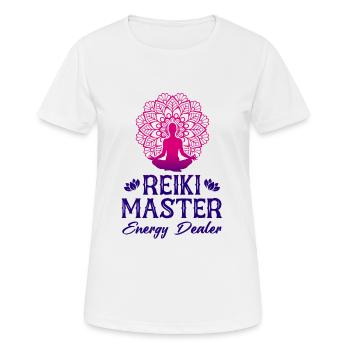 Energy Medicine Reiki Master Energy Healing - Women's Breathable T-Shirt - white - Front - AI Model Female 172 dark (172cm)