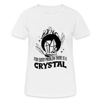 Médecine énergétique Guérison Cristaux d’énergie positive - T-shirt respirant Femme - blanc - Devant - AI Model Female 172 dark (172cm)