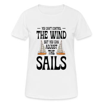 Bateau Voilier Voilier Bateau de sport Bateau à moteur - T-shirt respirant Femme - blanc - Devant - AI Model Female 172 dark (172cm)
