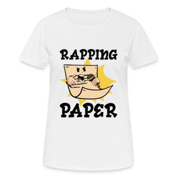 Musik Rappen Musiker Rapper Papier Lieder - Frauen T-Shirt atmungsaktiv - Weiß - Vorne - AI Model Female 172 dark (172cm)