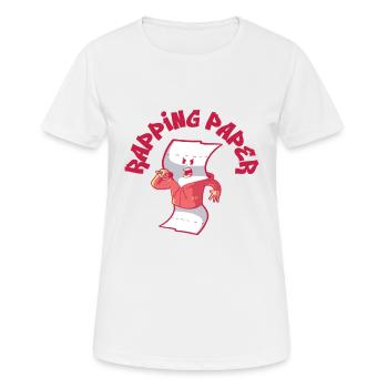 Musik Rappen Musiker Rapper Papier Lieder - Frauen T-Shirt atmungsaktiv - Weiß - Vorne - AI Model Female 172 dark (172cm)