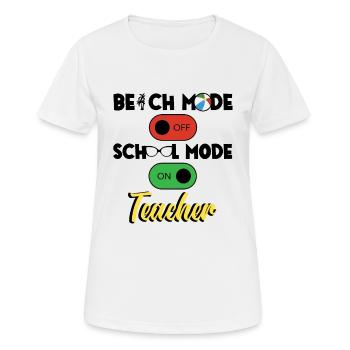 Retour à l’école Mode école enseignante sur l’éducation - T-shirt respirant Femme - blanc - Devant - AI Model Female 172 dark (172cm)