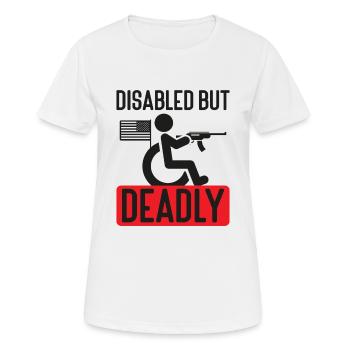 2nd Amendment Gun Lover Pro Gun Control - Frauen T-Shirt atmungsaktiv - Weiß - Vorne - AI Model Female 172 dark (172cm)