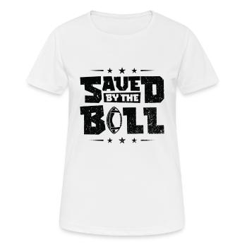 Football sauvé par les joueurs de Thr Sports Football - T-shirt respirant Femme - blanc - Devant - AI Model Female 172 dark (172cm)