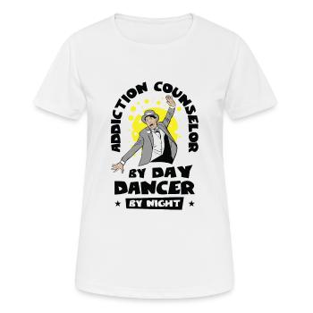 Addiction Counselor Dancing Addiction Counsel - Women's Breathable T-Shirt - white - Front - AI Model Female 172 dark (172cm)