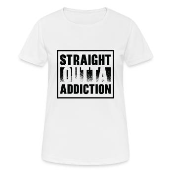 Suchtkranke Genesungskrieger Patienten mit - Frauen T-Shirt atmungsaktiv - Weiß - Vorne - AI Model Female 172 dark (172cm)