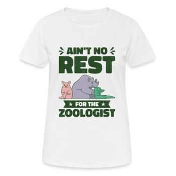 Zoologe Zootierhaltung Wildtiere Natur Zoologie - Frauen T-Shirt atmungsaktiv - Weiß - Vorne - AI Model Female 172 dark (172cm)