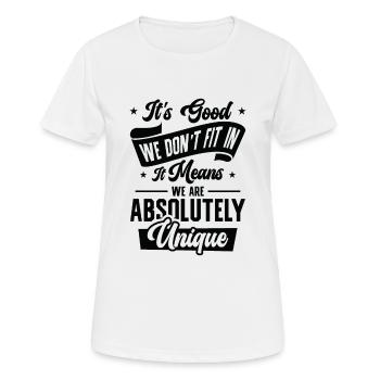 Positivität Außenseiter Dichter Poesie - Frauen T-Shirt atmungsaktiv - Weiß - Vorne - AI Model Female 172 dark (172cm)
