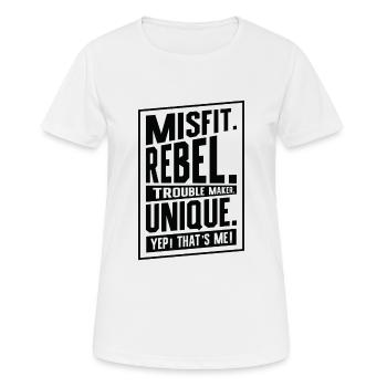 Positivität Außenseiter Dichter Poesie - Frauen T-Shirt atmungsaktiv - Weiß - Vorne - AI Model Female 172 dark (172cm)