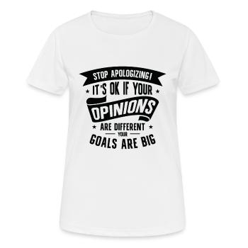 Positivität Außenseiter Dichter Poesie Ziele - Frauen T-Shirt atmungsaktiv - Weiß - Vorne - AI Model Female 172 dark (172cm)