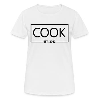 Cook Est. 2023 Graduation Culinary Art Student - Women's Breathable T-Shirt - white - Front - AI Model Female 172 dark (172cm)