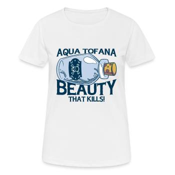 Aqua Tofana Conspirationniste Poison Bouteille - T-shirt respirant Femme - blanc - Devant - AI Model Female 172 dark (172cm)