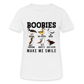 Lustige Tölpel-Seevögel-Sammlung - Frauen T-Shirt atmungsaktiv - Weiß - Vorne - AI Model Female 172 dark (172cm)