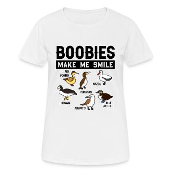 Lustige Tölpel-Seevögel-Sammlung - Frauen T-Shirt atmungsaktiv - Weiß - Vorne - AI Model Female 172 dark (172cm)