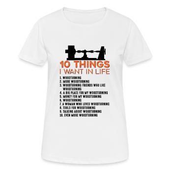 Les artisans de Turner La menuiserie de Turner - T-shirt respirant Femme - blanc - Devant - AI Model Female 172 dark (172cm)