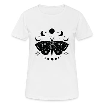 Himmlischer Schmetterling Mystischer - Frauen T-Shirt atmungsaktiv - Weiß - Vorne - AI Model Female 172 dark (172cm)
