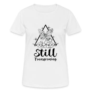 Himmlischer Schmetterling Transforming Galaxy - Frauen T-Shirt atmungsaktiv - Weiß - Vorne - AI Model Female 172 dark (172cm)
