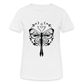 Himmlischer Schmetterling Mystischer - Frauen T-Shirt atmungsaktiv - Weiß - Vorne - AI Model Female 172 dark (172cm)