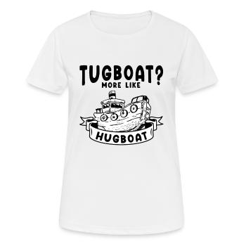 Schlepper Umarmung Bootseigner Segeln Umarmung - Frauen T-Shirt atmungsaktiv - Weiß - Vorne - AI Model Female 172 dark (172cm)