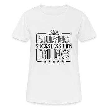 Studying Student Learning Education Lessons Study - Women's Breathable T-Shirt - white - Front - AI Model Female 172 dark (172cm)