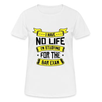 Studium Jurastudium Studenten Staatsexamen - Frauen T-Shirt atmungsaktiv - Weiß - Vorne - AI Model Female 172 dark (172cm)