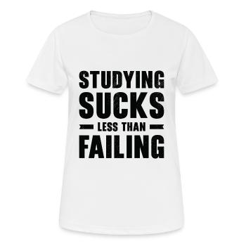 Studying Student Learning Education Lessons Study - Women's Breathable T-Shirt - white - Front - AI Model Female 172 dark (172cm)