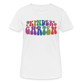 Cute Kindergarten Cool Pre-K Teacher & Pupils Gift - Women's Breathable T-Shirt - white - Front - AI Model Female 172 dark (172cm)