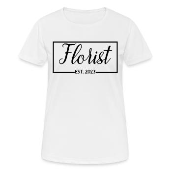 Florist Est. 2023 Graduated Florist Student Gift - Frauen T-Shirt atmungsaktiv - Weiß - Vorne - AI Model Female 172 dark (172cm)