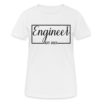 Ingenieur Est. 2023 Diplom-Ingenieurstudent - Frauen T-Shirt atmungsaktiv - Weiß - Vorne - AI Model Female 172 dark (172cm)