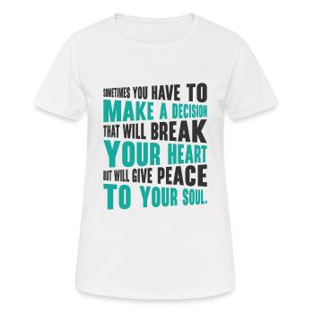 Sérénité Méditer Calme Yoga Amoureux - T-shirt respirant Femme - blanc - Devant - AI Model Female 172 dark (172cm)