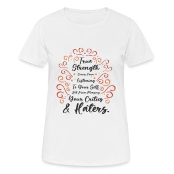 Encouraging People Self-care Motivator Positivity - Women's Breathable T-Shirt - white - Front - AI Model Female 172 dark (172cm)