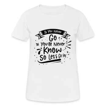 Innovators Flying Entrepreneurs Inspirierte - Frauen T-Shirt atmungsaktiv - Weiß - Vorne - AI Model Female 172 dark (172cm)