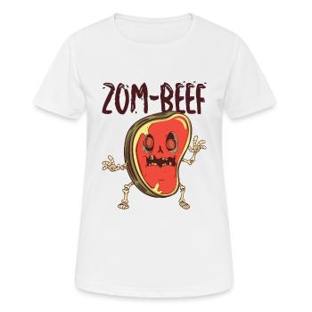 Halloween Steak Fleischliebhaber Rindfleisch - Frauen T-Shirt atmungsaktiv - Weiß - Vorne - AI Model Female 172 dark (172cm)