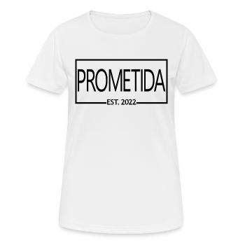 Prometida Est. 2022 Verlobte Verlobte Braut zu werden - Frauen T-Shirt atmungsaktiv - Weiß - Vorne - AI Model Female 172 dark (172cm)