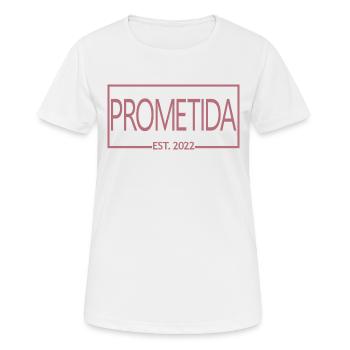 Prometida Est. 2022 Verlobte Verlobte Braut zu werden - Frauen T-Shirt atmungsaktiv - Weiß - Vorne - AI Model Female 172 dark (172cm)