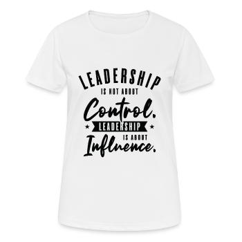 Leadership Sagesse Citations Guide Inspirer - T-shirt respirant Femme - blanc - Devant - AI Model Female 172 dark (172cm)