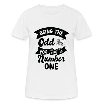 Mathematik Ungerade Zahlen Mathematik Smart - Frauen T-Shirt atmungsaktiv - Weiß - Vorne - AI Model Female 172 dark (172cm)