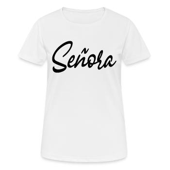 Señora Engagement Bride To Be Wedding Party - Women's Breathable T-Shirt - white - Front - AI Model Female 172 dark (172cm)