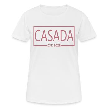 2022 Hochzeitstag verheiratete Frauen - Frauen T-Shirt atmungsaktiv - Weiß - Vorne - AI Model Female 172 dark (172cm)