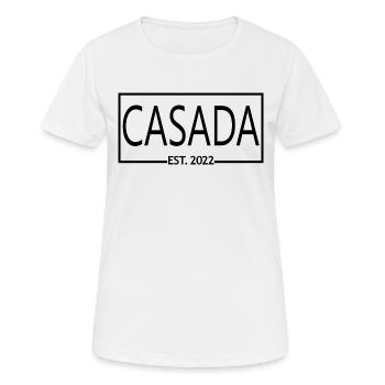 2022 Hochzeitstag verheiratete Frauen - Frauen T-Shirt atmungsaktiv - Weiß - Vorne - AI Model Female 172 dark (172cm)