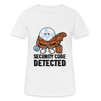 Netzwerk und Computersicherheit - Frauen T-Shirt atmungsaktiv - Weiß - Vorne - AI Model Female 172 dark (172cm)
