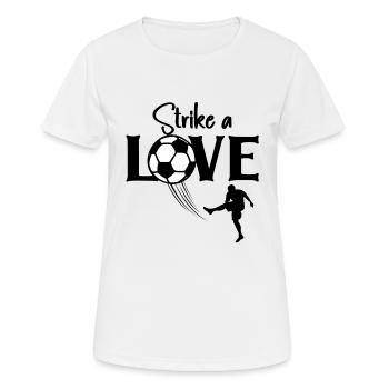 Football Life Player Love Coach Striker Sports - Women's Breathable T-Shirt - white - Front - AI Model Female 172 dark (172cm)