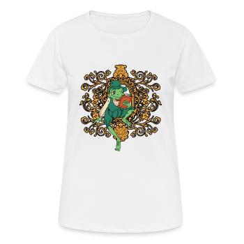 Classy Royalty Prince Toad Frog Amphibian - Women's Breathable T-Shirt - white - Front - AI Model Female 172 dark (172cm)