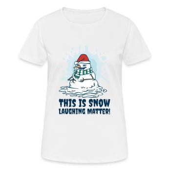 Halloween Gruseliger Schneemann Weihnachten - Frauen T-Shirt atmungsaktiv - Weiß - Vorne - AI Model Female 172 dark (172cm)