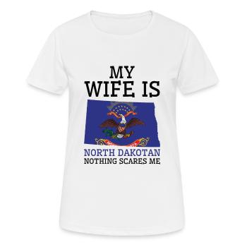 Nichts macht mir Angst North Dakotan Frau North - Frauen T-Shirt atmungsaktiv - Weiß - Vorne - AI Model Female 172 dark (172cm)