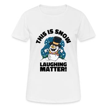 Halloween Gruseliger Schneemann Weihnachten - Frauen T-Shirt atmungsaktiv - Weiß - Vorne - AI Model Female 172 dark (172cm)