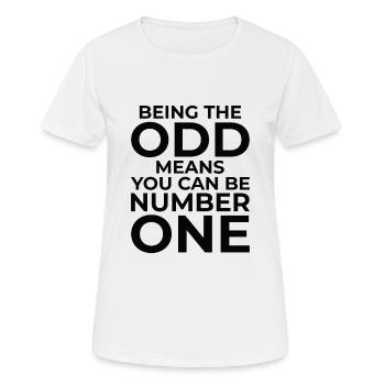 Math Odd Number Mathematics Smart Inspirational - Women's Breathable T-Shirt - white - Front - AI Model Female 172 dark (172cm)