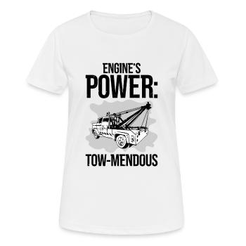 Abschleppwagenfahrer Lkw-Lokführer Lkw-Fahrer - Frauen T-Shirt atmungsaktiv - Weiß - Vorne - AI Model Female 172 dark (172cm)