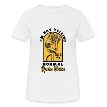 Opera Singer Vocalist Voice Coach Choir Show - Women's Breathable T-Shirt - white - Front - AI Model Female 172 dark (172cm)